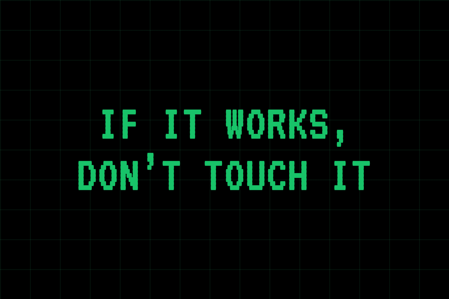 Logo de la newsletter If It Works, Don’t Touch It
